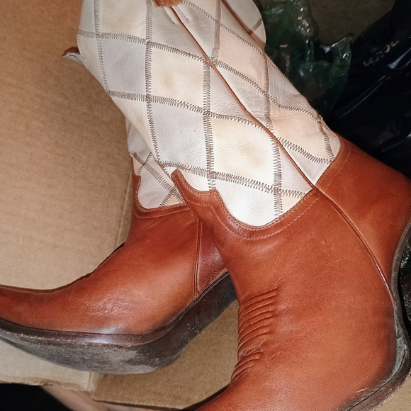 CHARLIE 1 HORSE BROWN LEATHER WESTERN STYLE BOOTS!! NEW - Picture 8 of 10